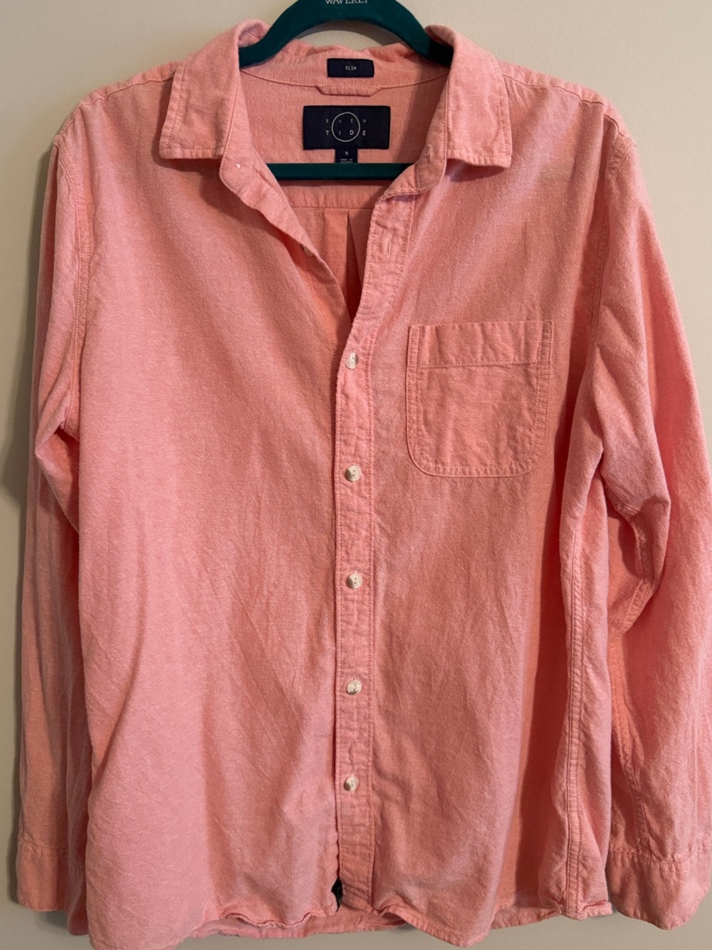 Even Tide Men’s Slim Fit Long Sleeve Button Down